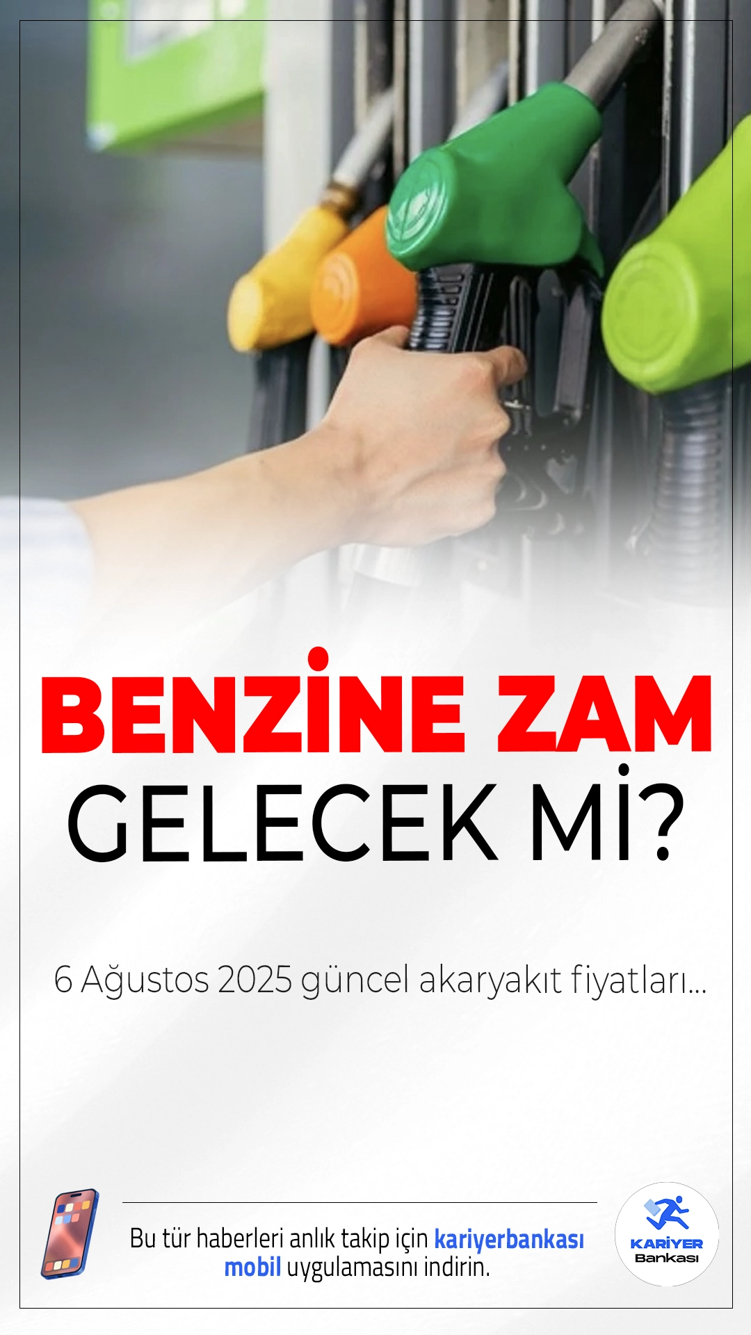 6 Ağustos 2025 Akaryakıt Fiyatları: Benzine Zam Gelecek mi?Akaryakıt fiyatları döviz kuru, brent petrol fiyatı ve vergi artışlarına bağlı olarak değişiklik göstermeye devam ediyor. 6 Ağustos 2025 itibarıyla şehir şehir güncel benzin, motorin ve LPG fiyatlarını derledik.