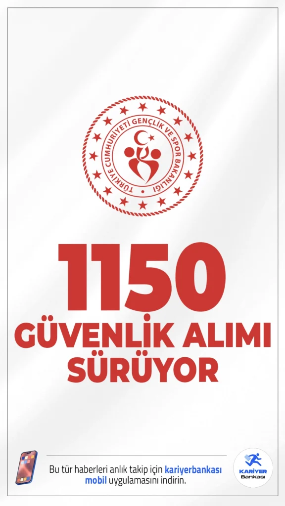 GSB 1150 Güvenlik Görevlisi Alımı Başvurusu Sürüyor.Gençlik ve Spor Bakanlığı (GSB) 1150 güvenlik alımı için başvuru işlemleri devam ediyor. İlgili alım duyurusuna göre GSB'ye ön lisans ve lisans mezunu adaylar arasından koruma ve güvenlik görevlisi alımı yapılacak. Alımlar, KPSS 2024 B grubu puanları esas alınarak, yazılı ve sözlü sınavsız gerçekleştirilecek.Başvurular 18 Ağustos'a kadar sürecek.