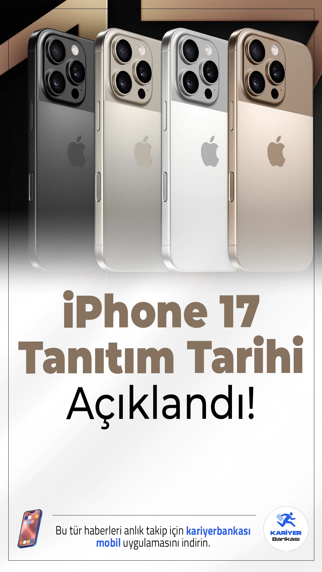 iPhone 17 Tanıtım Tarihi Açıklandı: Yeni Modeller ve Sürpriz Ürünler Geliyor!.Apple, merakla beklenen iPhone 17 serisinin tanıtım tarihini duyurdu. 9 Eylül'de gerçekleşecek etkinlikte sadece yeni iPhone'lar değil, Apple Watch ve AirPods gibi sürpriz ürünler de sahne alacak.