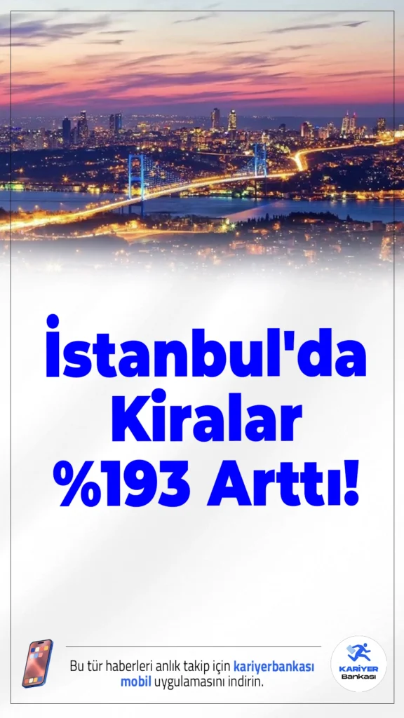 İstanbul'da Kira Rekoru: Temmuz 2025'te Kiralar Yüzde 193 Arttı!İstanbul'da konut kiraları tarihi seviyelere ulaştı. Kadıköy ve Sarıyer’de ortalama kiralar 60 bin TL’yi aştı. Kent genelinde kirada büyük uçurum var.
