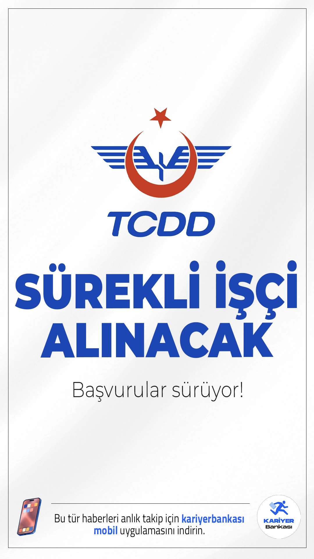 TCDD 80 İşçi Alımı Başvurusu Sürüyor.TCDD İşletmesi Genel Müdürlüğü Haydarpaşa Liman İşletme Müdürlüğü, İzmir Liman İşletme Müdürlüğü ve Vangölü Feribot Müdürlüğü bünyesine sürekli işçi alımı başvuruları devam ediyor.Bu alımların 46’sı sözlü sınav usulüyle, 34’ü ise noter huzurunda kura çekimiyle olmak üzere toplamda 80 işçi alınacak. Başvuru yapacak adayların genel ve özel şartları sağlaması gerekmektedir. İşte şartlar ve başvuru bilgileri..