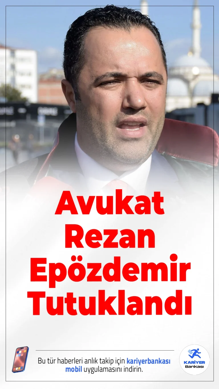 Avukat Rezan Epözdemir’e “Rüşvete Aracılık” Suçundan Tutuklama Talebi.İstanbul Cumhuriyet Başsavcılığı’nın yürüttüğü iki ayrı soruşturma kapsamında gözaltına alınan avukat Rezan Epözdemir, “rüşvete aracılık etmek” suçundan tutuklama talebiyle nöbetçi sulh ceza hakimliğine sevk edildi.