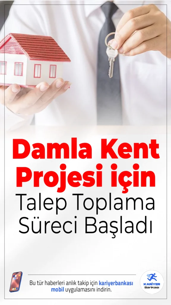 Damla Kent Projesi için Gayrimenkul Sertifikası Talep Süreci Başladı.Küçük birikimlerle büyük yatırım fırsatı sunan Damla Kent projesine ait sertifikalar için talep toplama dönemi 4-8 Ağustos 2025 arasında gerçekleşiyor.