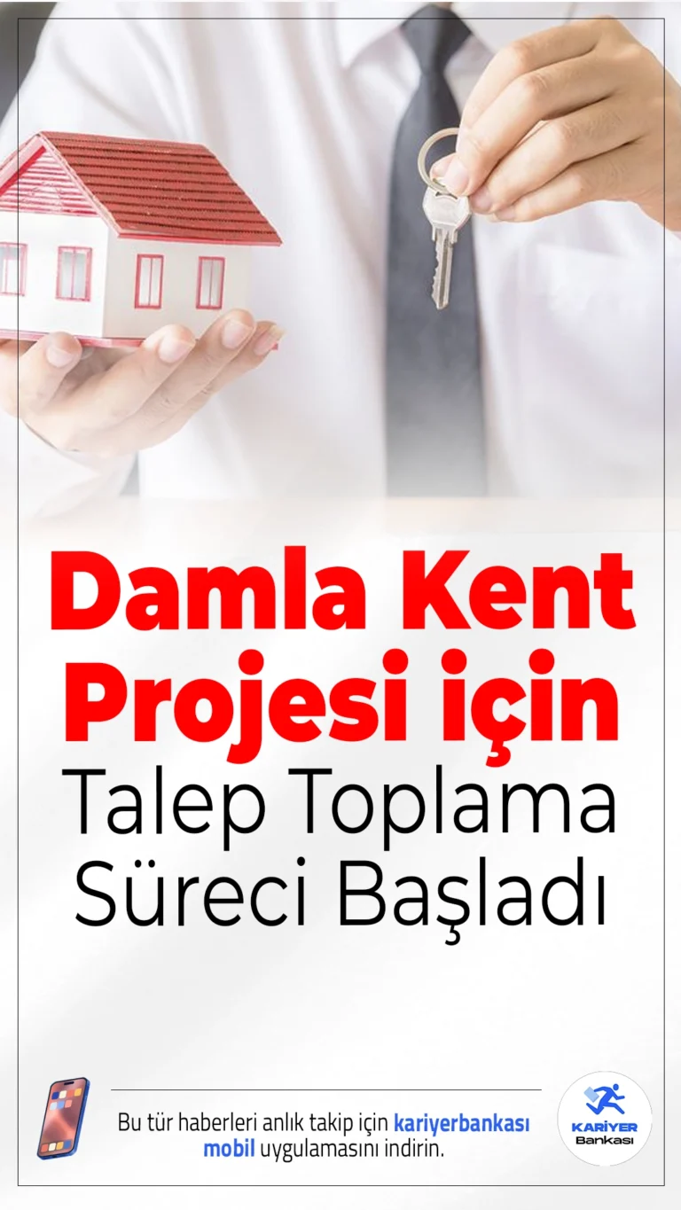 Damla Kent Projesi için Gayrimenkul Sertifikası Talep Süreci Başladı.Küçük birikimlerle büyük yatırım fırsatı sunan Damla Kent projesine ait sertifikalar için talep toplama dönemi 4-8 Ağustos 2025 arasında gerçekleşiyor.