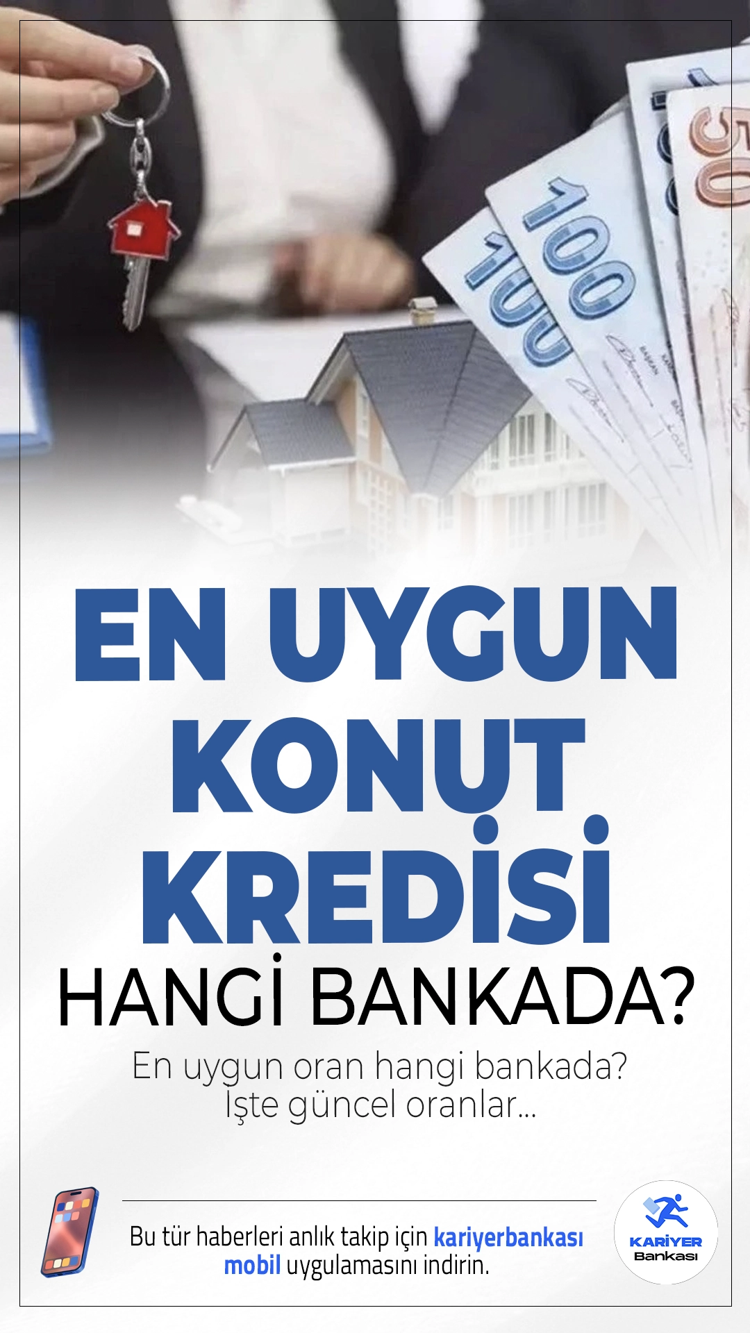 En Uygun Konut Kredisi Hangi Banka Veriyor? İşte Detaylar...Ev sahibi olma planları yapan vatandaşlar için bankaların sunduğu güncel konut kredisi oranları belli oldu. 1 milyon TL’lik kredi için en düşük aylık ödeme 29.878 TL’den başlıyor.