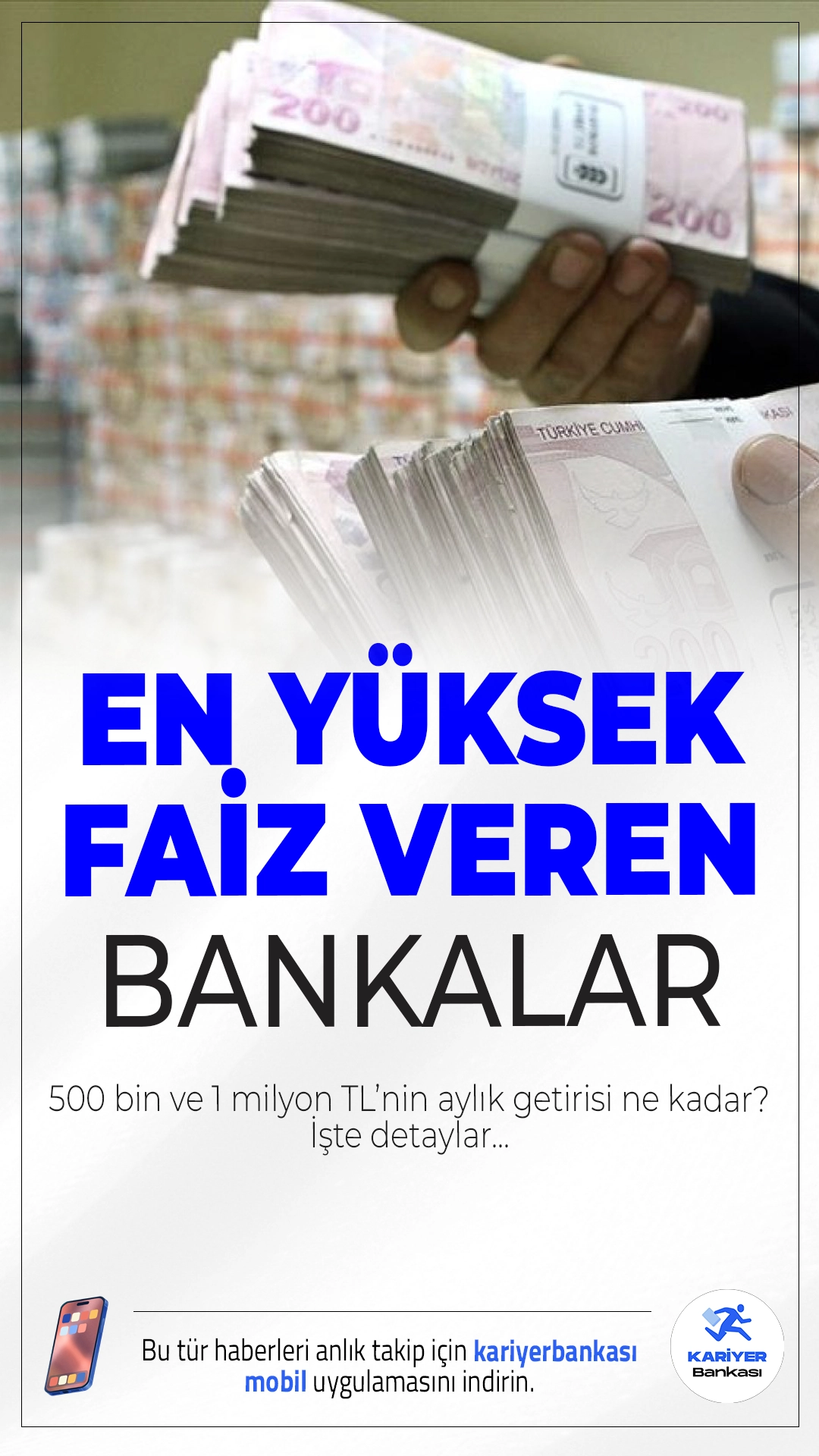 Mevduat Faizleri Düşüşte: Hangi Banka Ne Kadar Getiri Sunuyor? Merkez Bankası’nın eylülde faiz indirimi yapacağı beklentisiyle birlikte, bankaların mevduat faiz oranlarında düşüş sürüyor. Ağustos ortasında en yüksek faiz %45’e kadar gerilerken, 500 bin ve 1 milyon TL’nin net getirisi de yeniden hesaplandı.