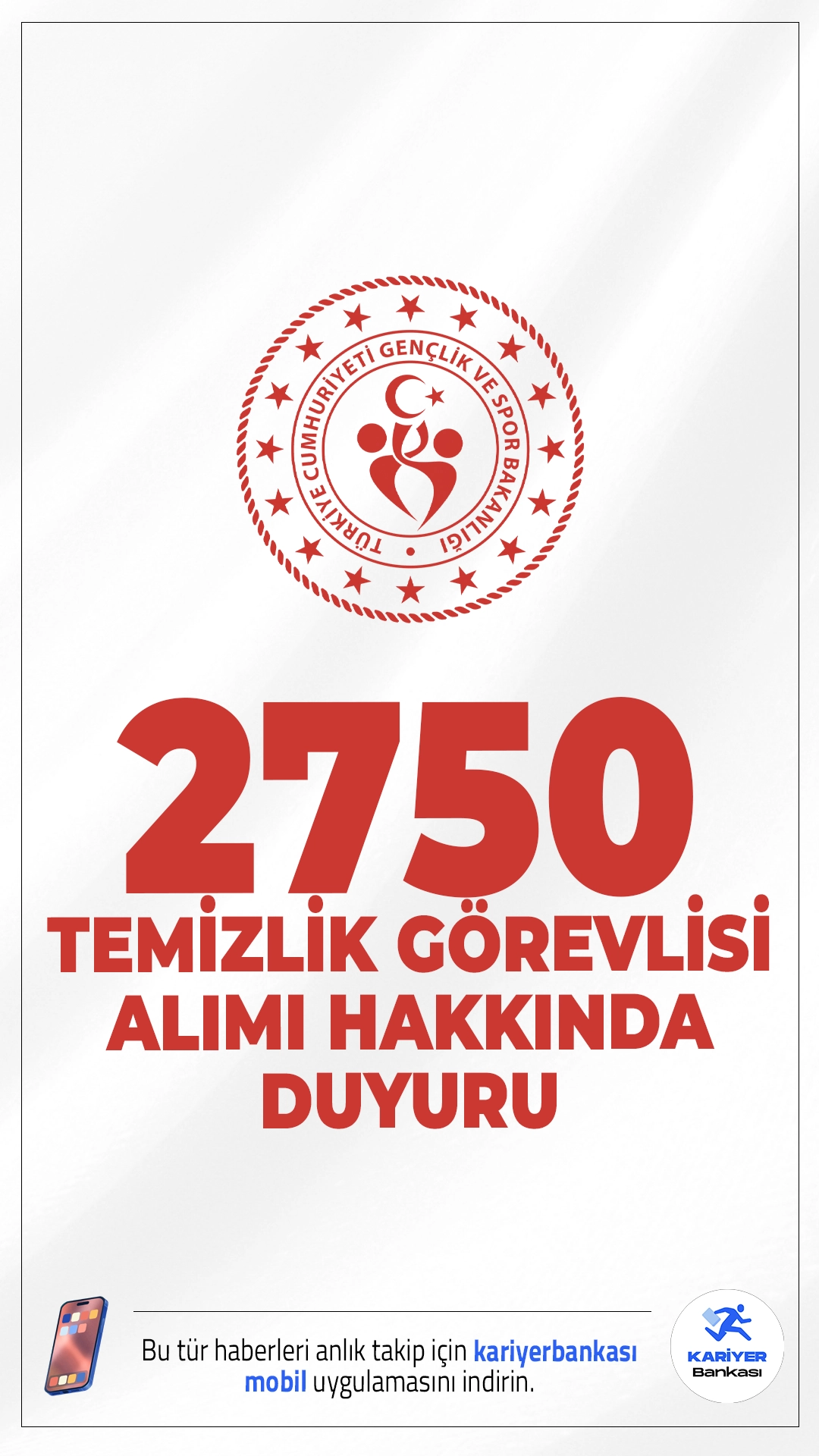 GSB Temizlik Görevlisi Sonuçları Açıklandı. Gençlik ve Spor Bakanlığı sayfasından yayımlanan duyuruda, başvuruları 09 – 17 Ağustos 2025 tarihlerinde alınan Gençlik ve Spor Bakanlığı (GSB) destek personeli (temizlik) alımı başvuru sonuçlarının açıklandığı aktarıldı.