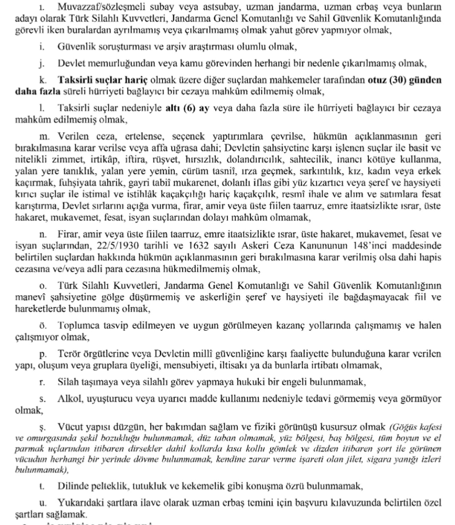 Jandarma 8 bin uzman erbaş