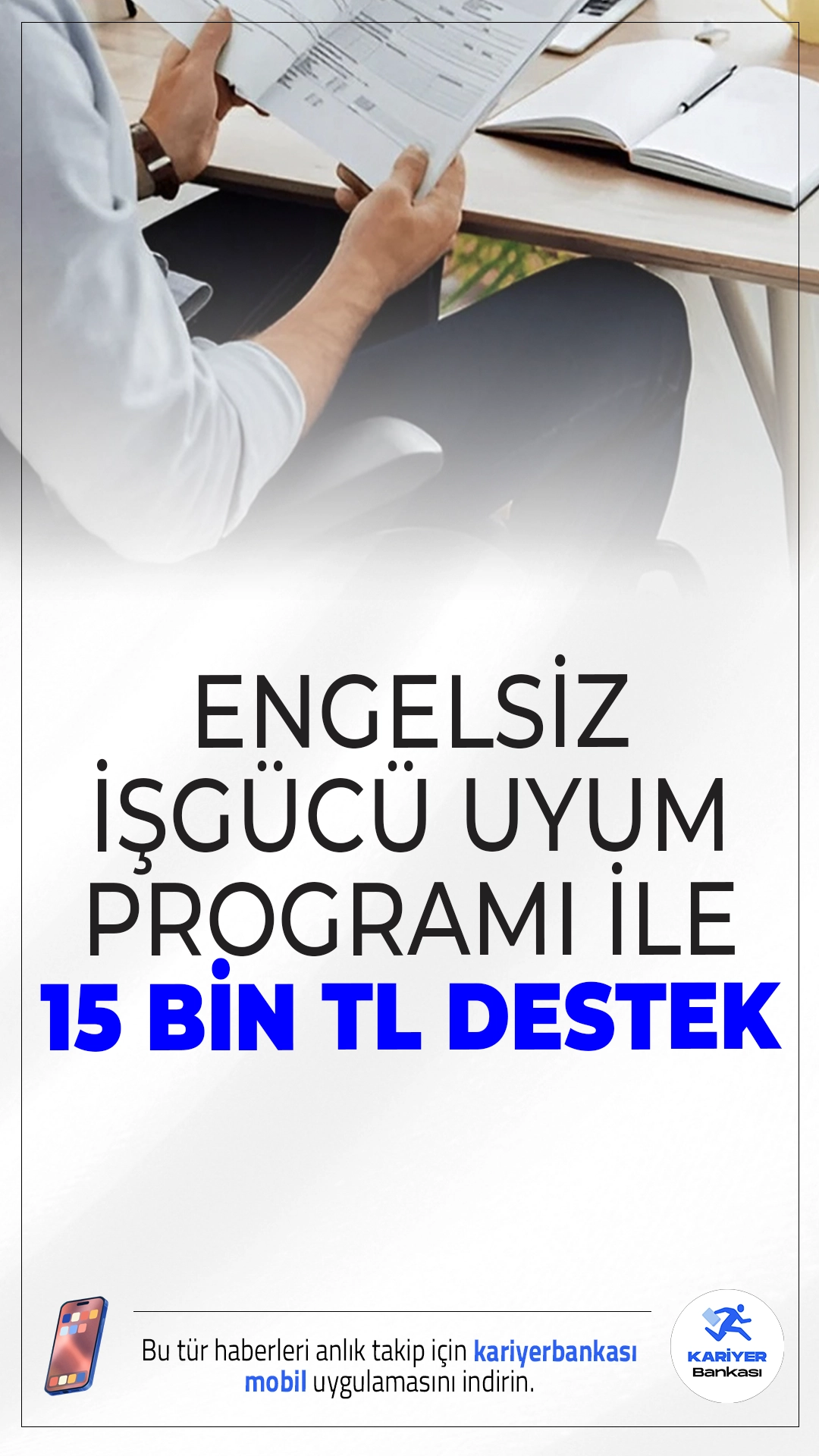 Engelsiz İşgücü Uyum Programı ile Engellilere 15 Bin TL Destek.Engelli bireylerin iş hayatına katılımını artırmayı hedefleyen Engelsiz İşgücü Uyum Programı başladı. Katılımcılara 15 bin TL’ye varan destek ve SGK prim ödemesi sağlanacak.