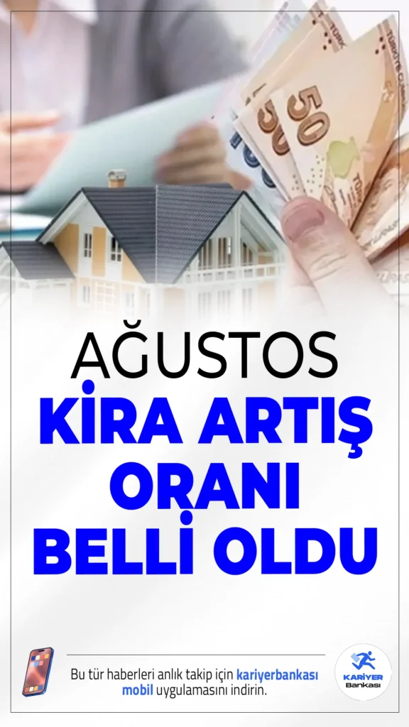 Ağustos 2025 Kira Artış Oranı Açıklandı: Zam Oranı Yüzde 41,13 Oldu.Temmuz ayı enflasyon verilerinin açıklanmasıyla birlikte ev ve iş yerleri için Ağustos 2025 kira artış oranı da netleşti. TÜİK verilerine göre, bu ay kira kontratı yenilenecek kiracılara uygulanacak zam oranı yüzde 41,13 oldu.