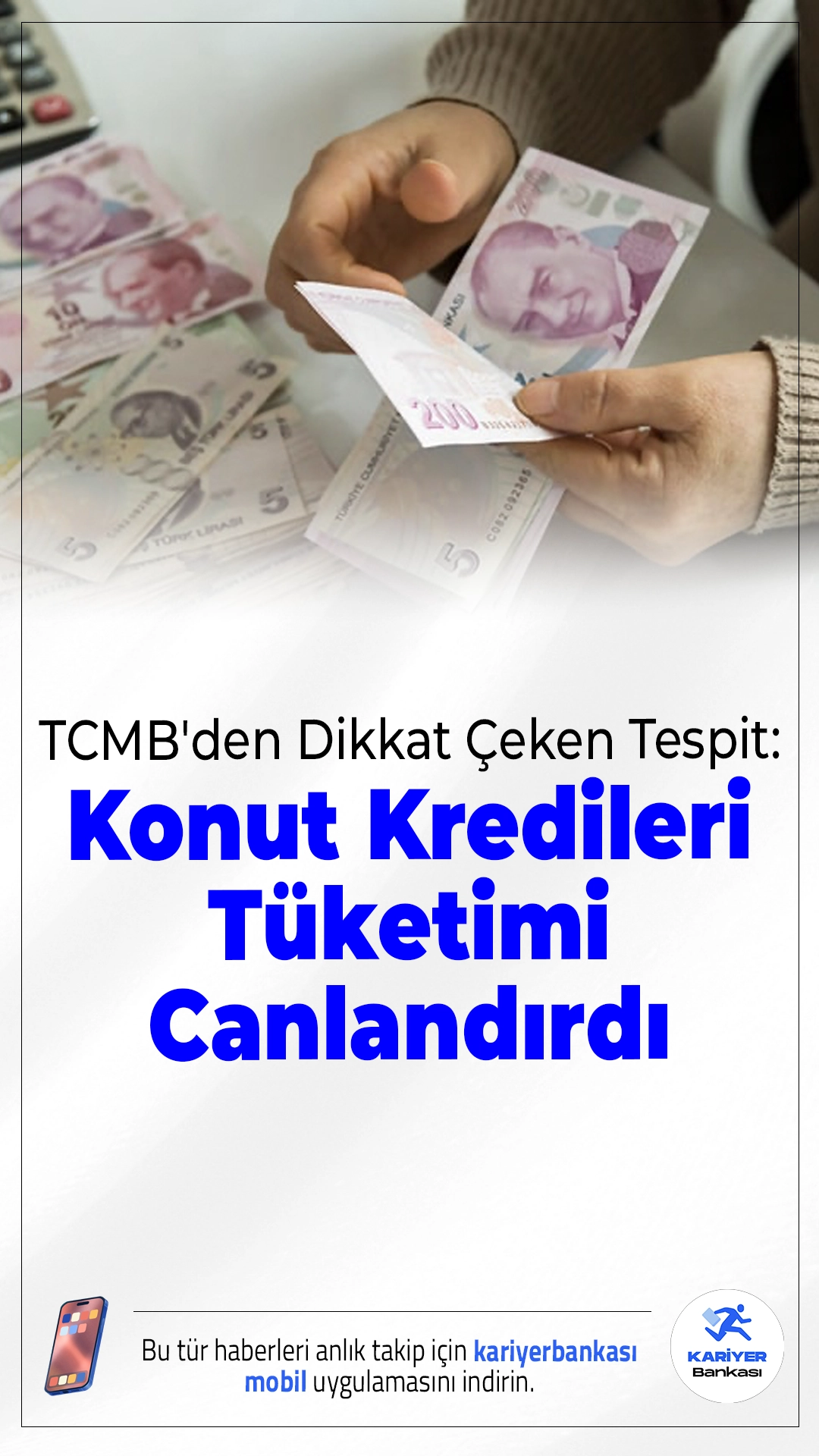 TCMB'den Dikkat Çeken Tespit: Konut Kredileri Tüketimi Canlandırdı.Yüksek enflasyon dönemlerinde konut kredilerinden elde edilen nakit, hanehalkı tüketimini olumlu etkiliyor. TCMB’ye göre bu etki 2024’te özel tüketimi yüzde 6,9 artırdı.