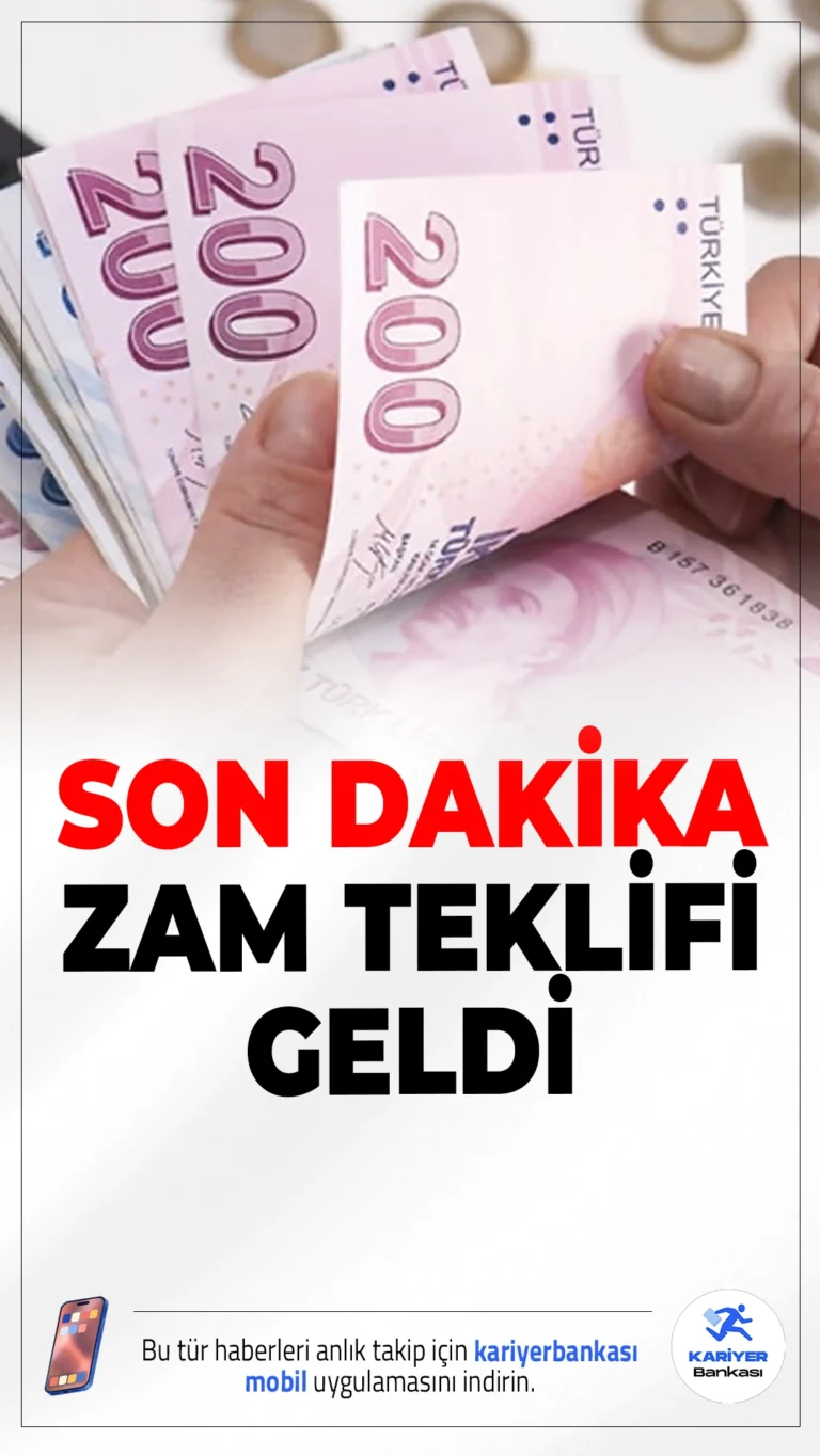 Hükümetin Memur ve Emekliye İlk Zam Teklifi Belli Oldu.Memur ve memur emeklilerine 2026’nın ilk yarısında yüzde 10, ikinci yarısında yüzde 6, 2027’nin her iki yarısında ise yüzde 4 zam teklifi yapıldı.