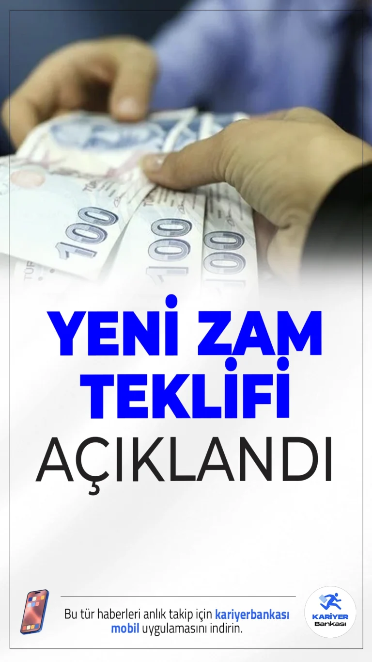 Memur Zammında İkinci Teklif Açıklandı: Yüzdelik Artışlar Netleşti.2026 için %11 ve %7, 2027 için ise %4+%4 oranında zam önerildi. Milyonlarca memur ve emekliyi ilgilendiren teklifin detayları haberimizde.