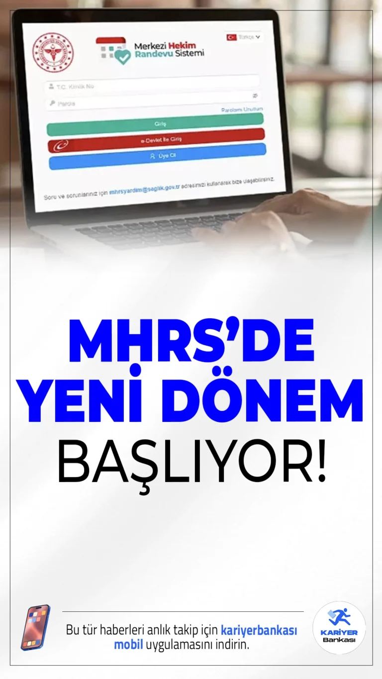 MHRS Artık Üniversite Hastanelerinde de Kullanılabilecek.1 Eylül'den itibaren Yozgat Bozok ve Pamukkale üniversitelerinde MHRS sistemi üzerinden pilot randevu uygulaması başlıyor.