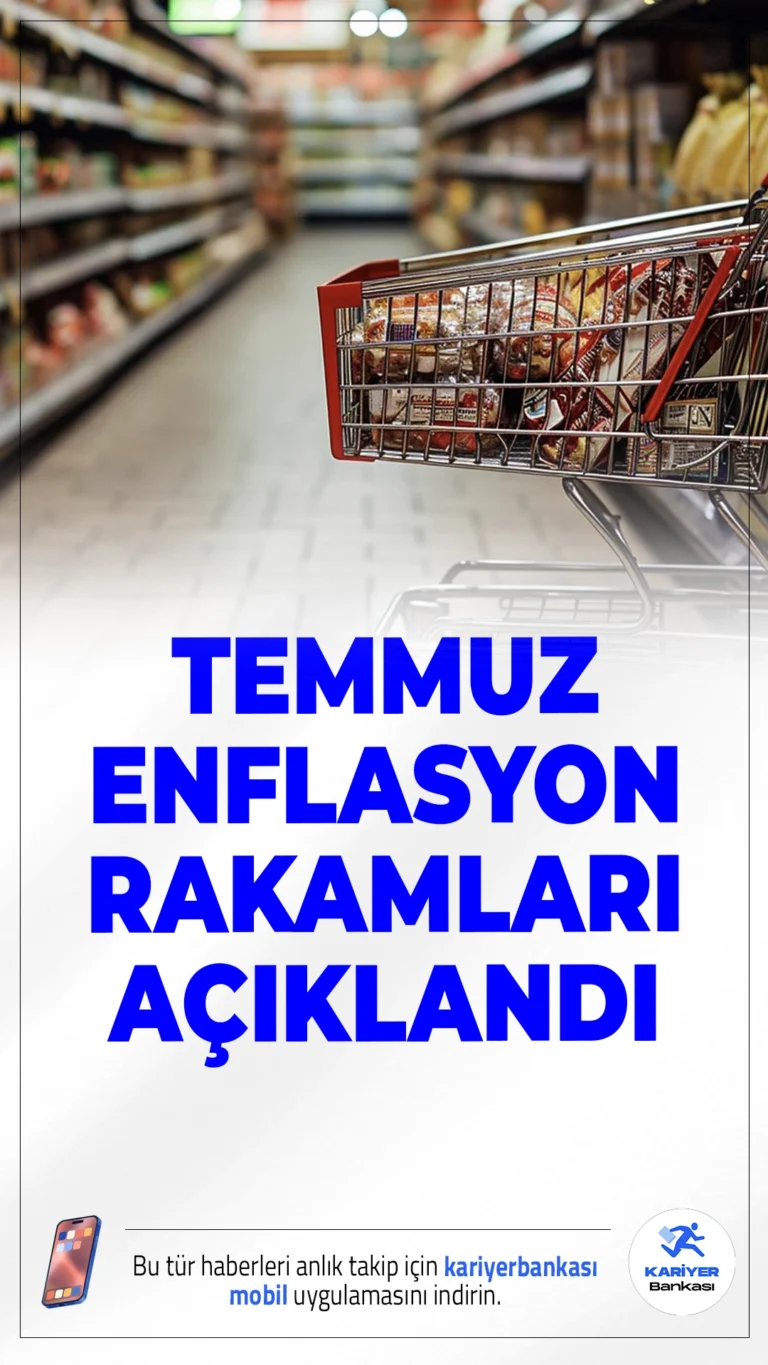 Temmuz Ayı Enflasyon Rakamları Açıklandı