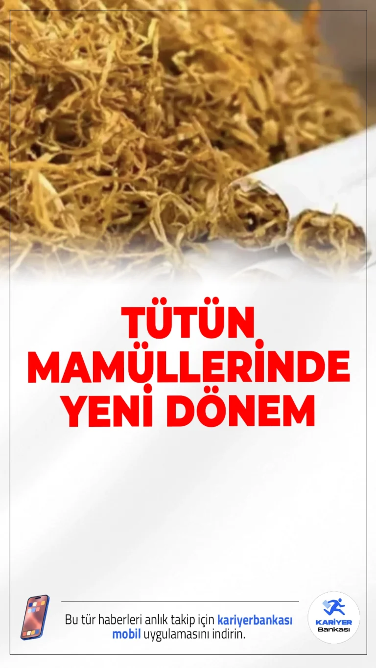 Tütün Mamullerinde Yeni Dönem: Üretim ve Ticaret Esasları Güncellendi.Tarım ve Orman Bakanlığı, tütün mamullerinde kayıt dışılığı önlemek ve piyasa güvenliğini artırmak amacıyla yeni düzenlemelere imza attı.