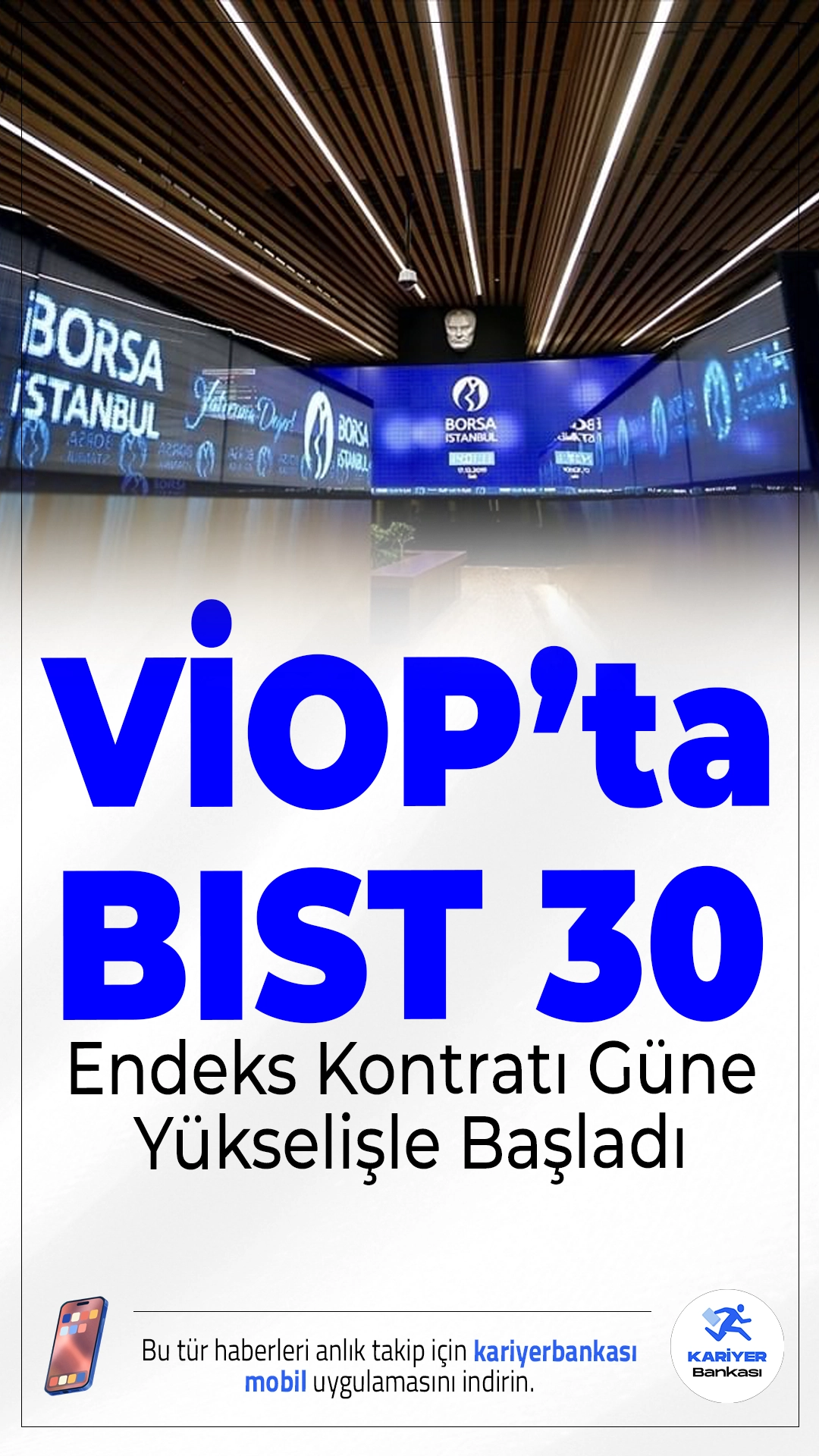 VİOP’ta BIST 30 Endeks Kontratı Güne Yükselişle Başladı.Borsa İstanbul Vadeli İşlem ve Opsiyon Piyasası’nda (VİOP) BIST 30 endeksine dayalı ağustos vadeli kontrat, güne yüzde 0,06 artışla 12.462,00 puandan giriş yaptı.