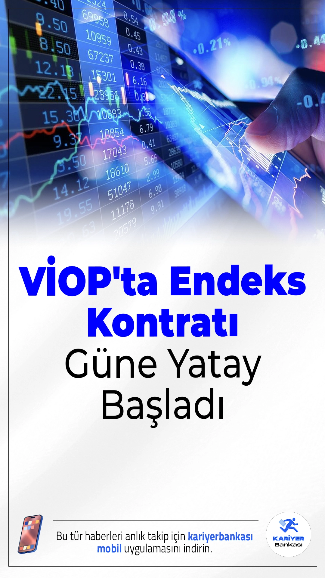 VİOP'ta Endeks Kontratı Güne Yatay Başladı.BIST 30 endeksine dayalı ağustos vadeli kontrat, güne sınırlı bir gerilemeyle başladı. Piyasalarda belirsizlik sürerken, analistler volatiliteye karşı uyarıyor.
