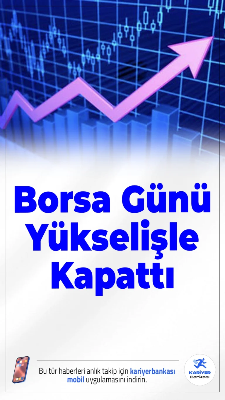 Borsa Günü Yükselişle Kapattı.BIST 100 endeksi, günü yüzde 1,66'lık artışla tamamlayarak yatırımcısına kazandırdı. İşte günün öne çıkan detayları...