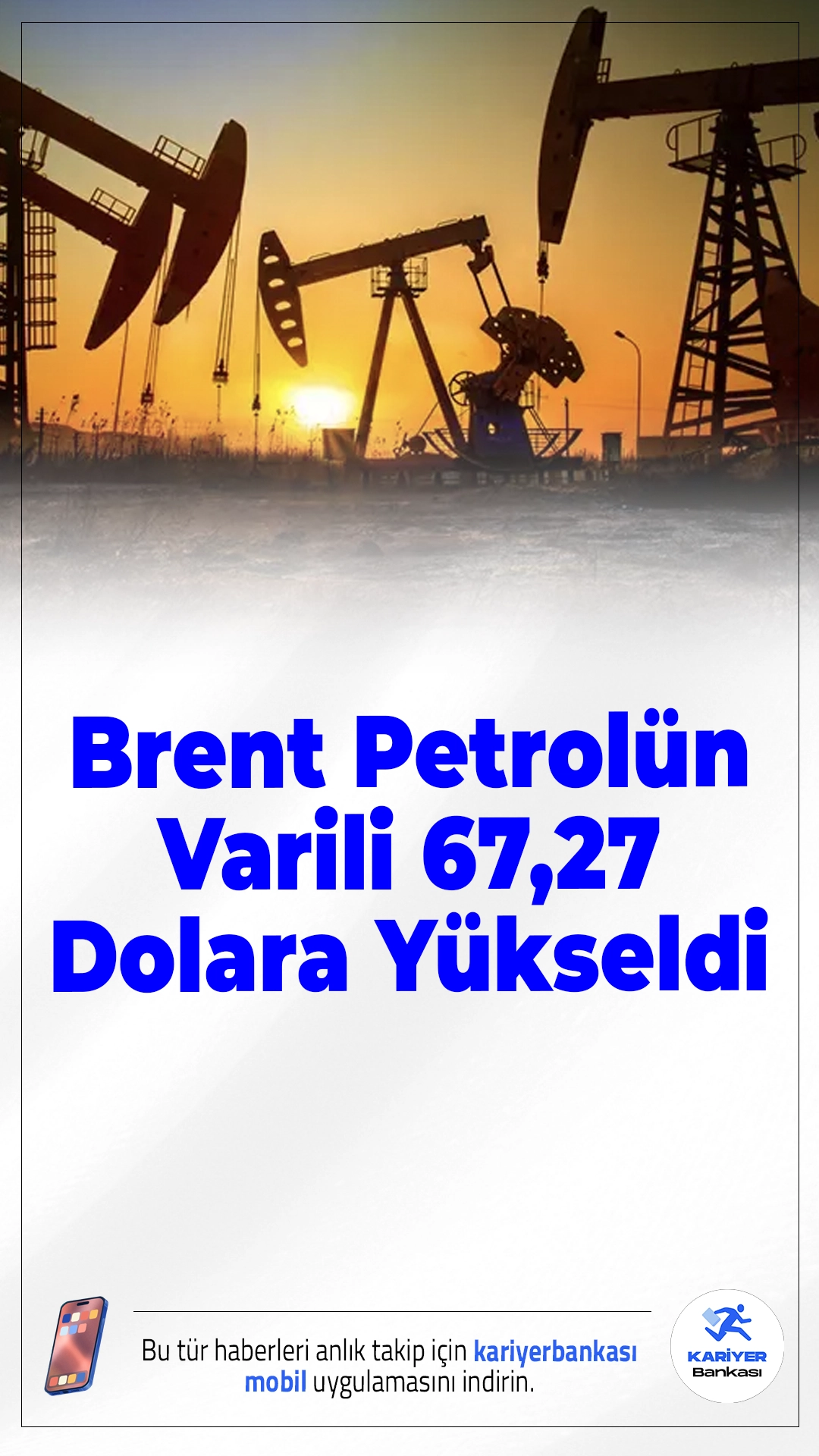 Brent Petrolün Varili 67,27 Dolara Yükseldi: Piyasalar Arz Endişeleriyle Dalgalanıyor.Petrol fiyatları, Ukrayna'nın Rus rafinerilerine yönelik saldırıları ve ABD-Çin ilişkilerindeki olumlu gelişmelerin etkisiyle yükselişe geçti.