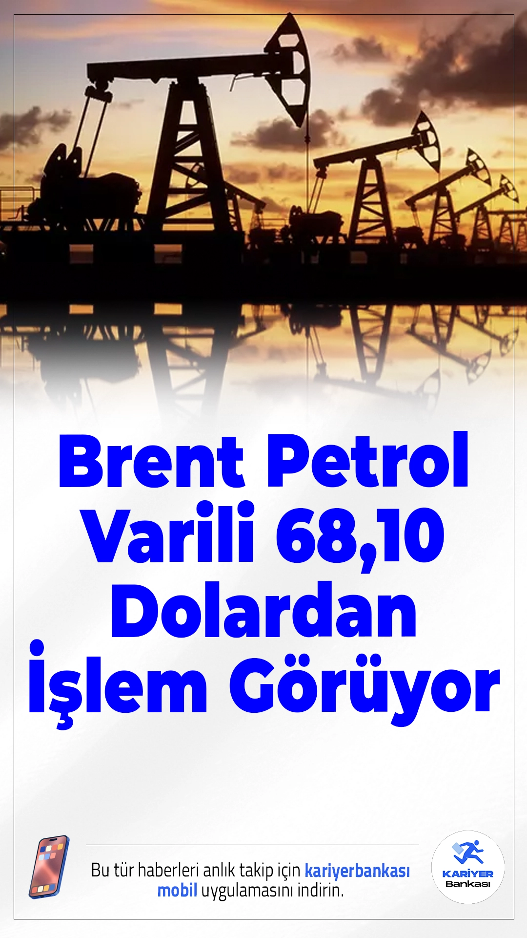 Brent Petrol Varili 68,10 Dolardan İşlem Görüyor.Brent petrolün varil fiyatı bugün uluslararası piyasalarda 68,10 dolar olarak kaydedildi. Aynı zaman diliminde Batı Teksas türü ham petrolün varili ise 64,11 dolar seviyesinde işlem görüyordu.