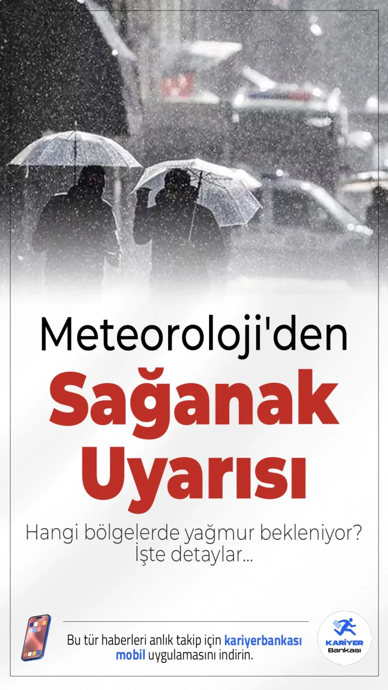 Meteoroloji'den Sağanak Uyarısı: Hangi Bölgelerde Yağmur Bekleniyor?Yurdun kuzey kesimlerinde sağanak yağışlar etkili olacak. Sıcaklıklar ise güneyde mevsim normallerinin üzerine çıkıyor.