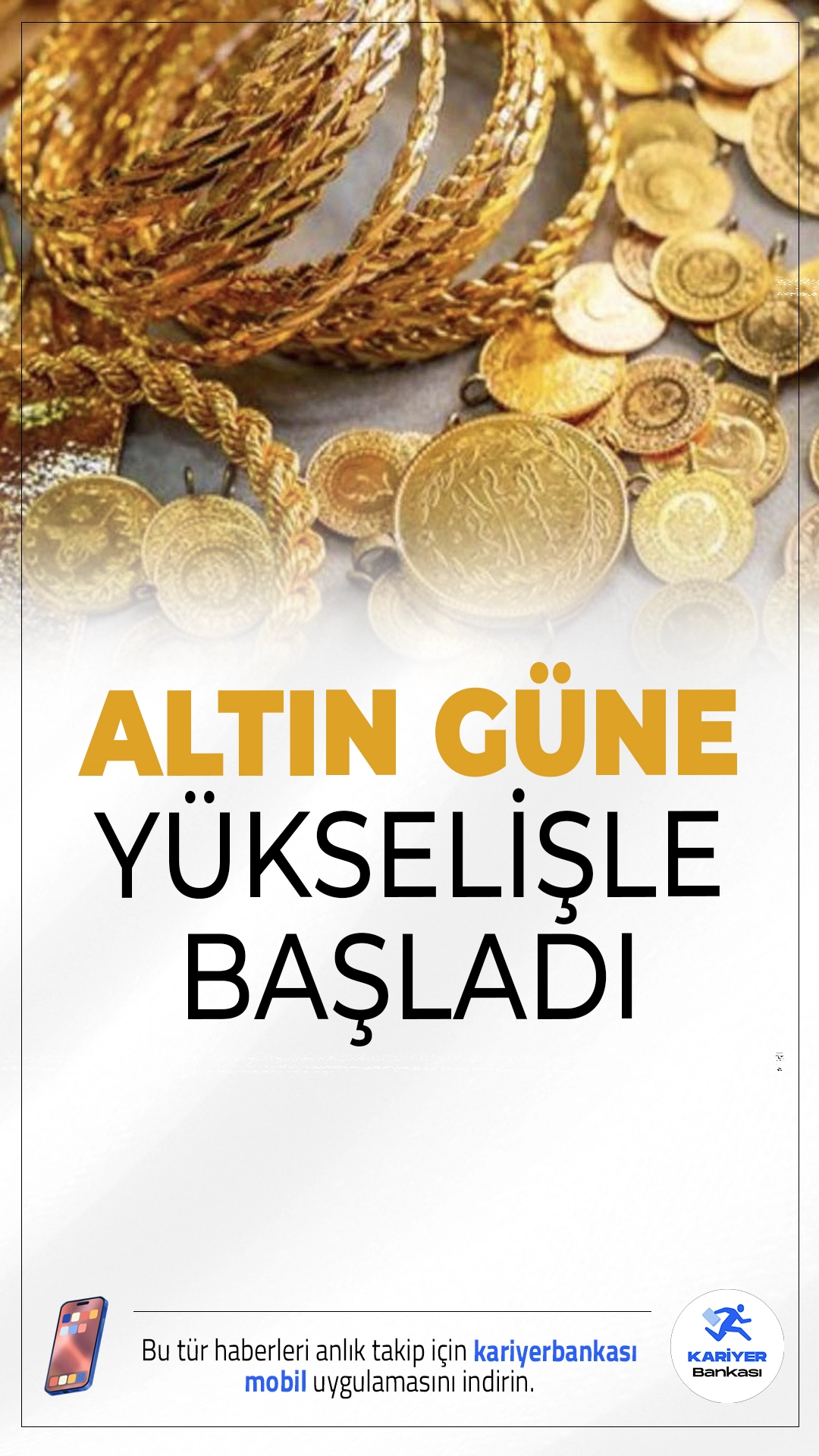 Altın Fiyatlarında Yeni Zirve: Gram Altın 4.861 TL'den İşlem Görüyor.Altın fiyatları haftanın son işlem gününe yükselişle başladı. Gram altın 4.861 TL'den alıcı bulurken, çeyrek altın 8.142 TL'den satılıyor.