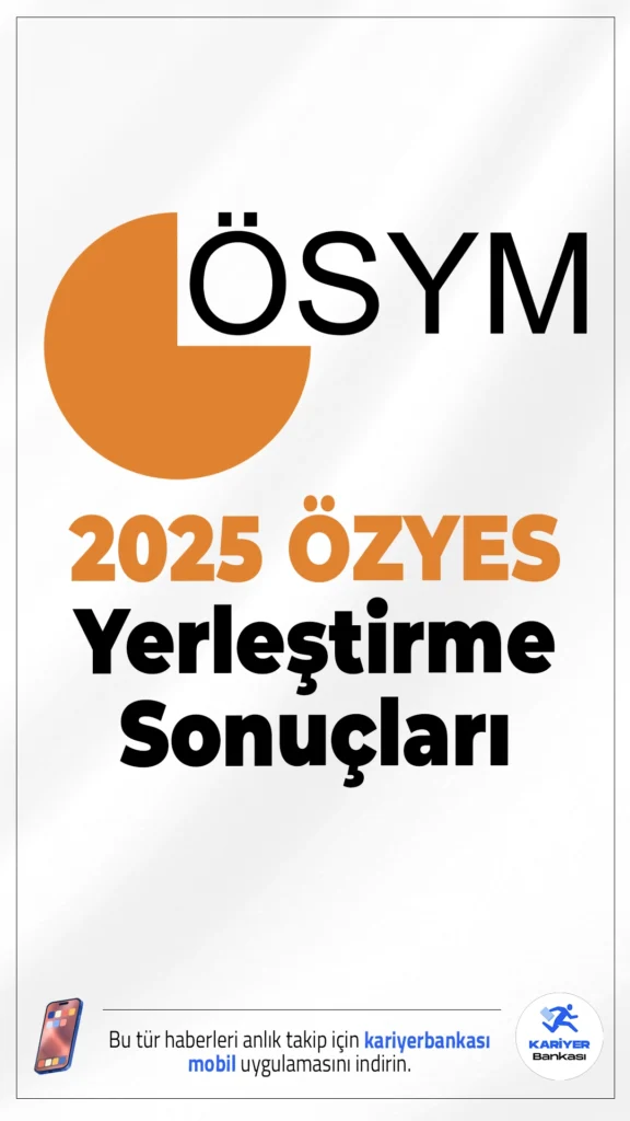 2025 ÖZYES Yerleştirme Sonuçları Açıklandı.2025 Yükseköğretim Kurumları Sınavı (YKS) kapsamında gerçekleştirilen Spor Bilimleri Özel Yetenek Sınavı'nın (ÖZYES) yerleştirme sonuçları ÖSYM tarafından açıklandı.