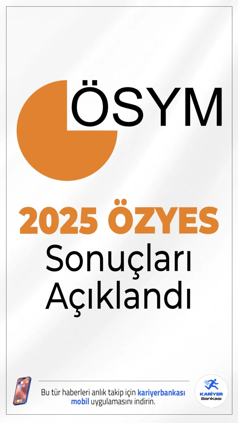 2025 ÖZYES Sonuçları Açıklandı.YKS kapsamında gerçekleştirilen 2025 Spor Bilimleri Özel Yetenek Sınavı'nın sonuçları ÖSYM tarafından erişime açıldı.