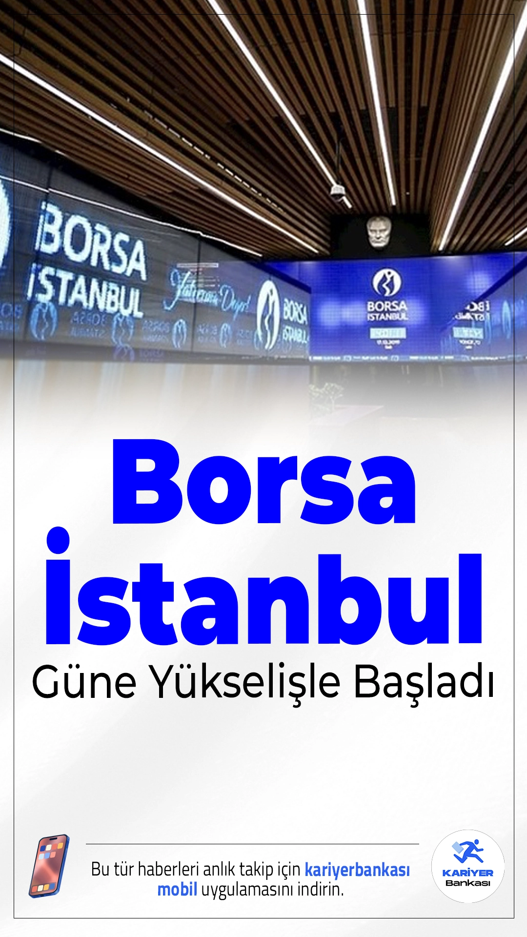 Borsa İstanbul Güne Yükselişle Başladı.Borsa İstanbul'da BIST 100 endeksi, güne yüzde 0,66'lık artışla 11.442,42 puandan başladı. Endekste bankacılık ve finansal kiralama sektörleri dikkat çekti.