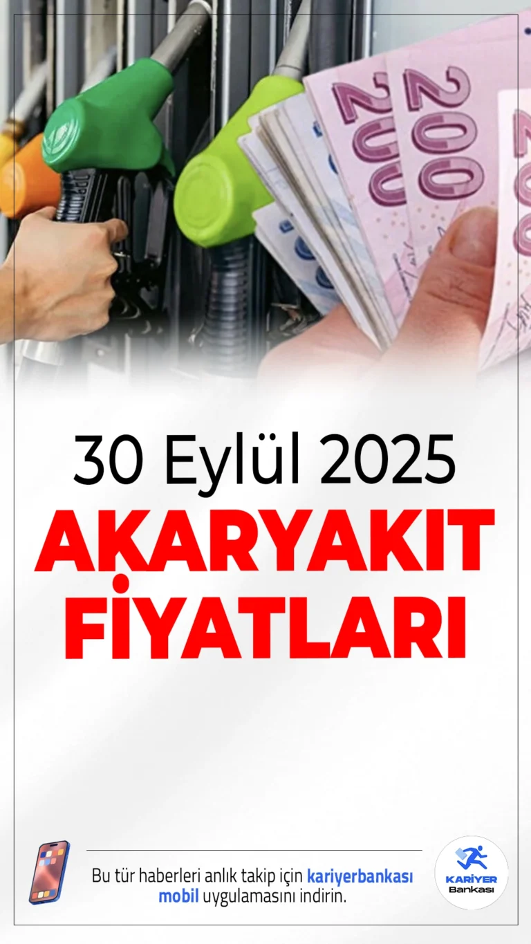 30 Eylül 2025 Akaryakıt Fiyatları.Brent petrol ve döviz kurundaki değişimler, benzin ve motorin fiyatlarını doğrudan etkiliyor. İşte 30 Eylül Salı günü itibarıyla İstanbul, Ankara ve İzmir’de güncel akaryakıt fiyatları...