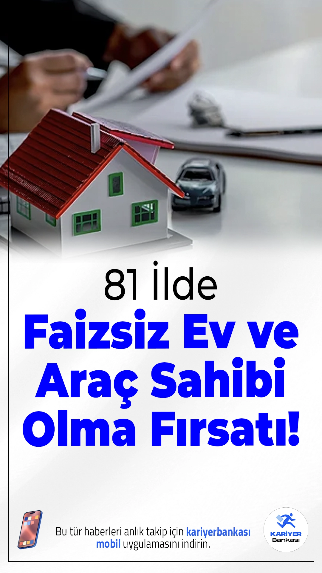 81 İlde Faizsiz Ev, Araç ve İş Yeri Sahibi Olma Fırsatı!Türkiye genelinde Emlak Katılım Tasarruf Finansman Sistemi ile faizsiz ve bütçeye uygun taksitlerle ev, araç ya da çatılı iş yeri sahibi olma dönemi başladı.