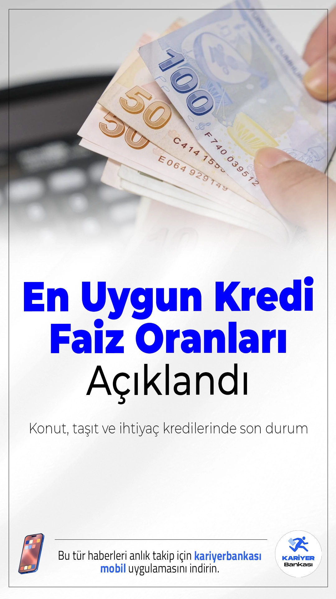 En Uygun Kredi Faiz Oranları Açıklandı: Konut, Taşıt ve İhtiyaç Kredilerinde Son Durum.Konut, taşıt ve ihtiyaç kredisi kullanmak isteyen vatandaşlar için bankaların en güncel faiz oranları belli oldu. İşte aylık taksitler ve toplam geri ödeme detayları...