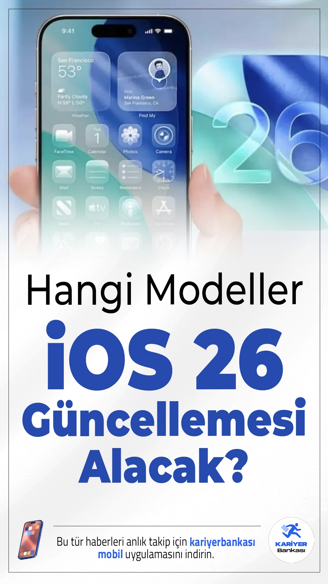 iPhone’lara iOS 26 Güncellemesi Geldi: Hangi Modeller Güncelleme Alacak?Apple, uzun süredir beklenen iOS 26 güncellemesini yayınladı. Yeni sürüm, bazı modeller için hâlâ destek sağlarken, eski iPhone modelleri için güncelleme dönemi kapanıyor. Aşağıda hangi modellerin bu güncellemeyi alacağı ve hangilerinin bundan sonra güncelleme alamayacağına dair detayları bulabilirsiniz.