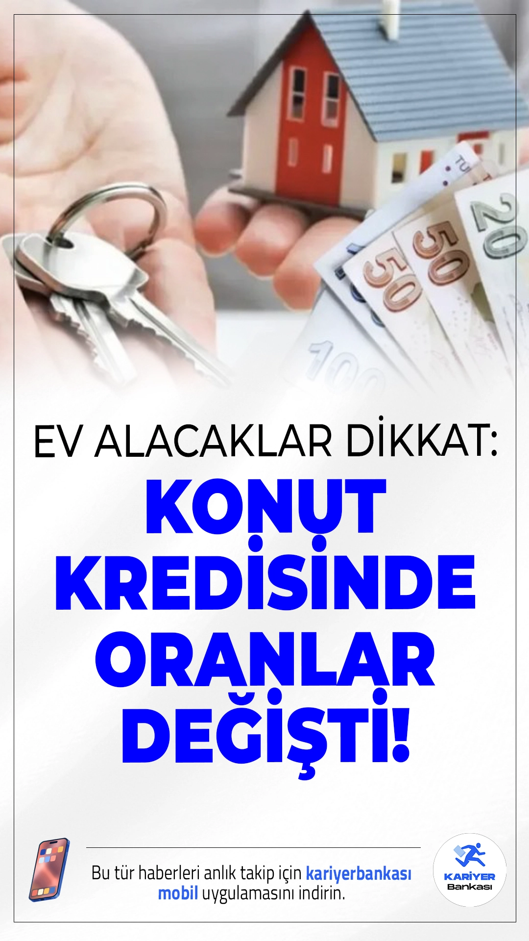 Ev Alacaklar Dikkat: Konut Kredisinde Faiz Oranları Değişti!Ev sahibi olmayı planlayanlar için bankaların konut kredisi faiz oranlarında yeni güncelleme geldi. 1 milyon TL’lik kredi çeken bir kişinin ödeyeceği toplam tutar, bankaya göre ciddi şekilde değişiyor.