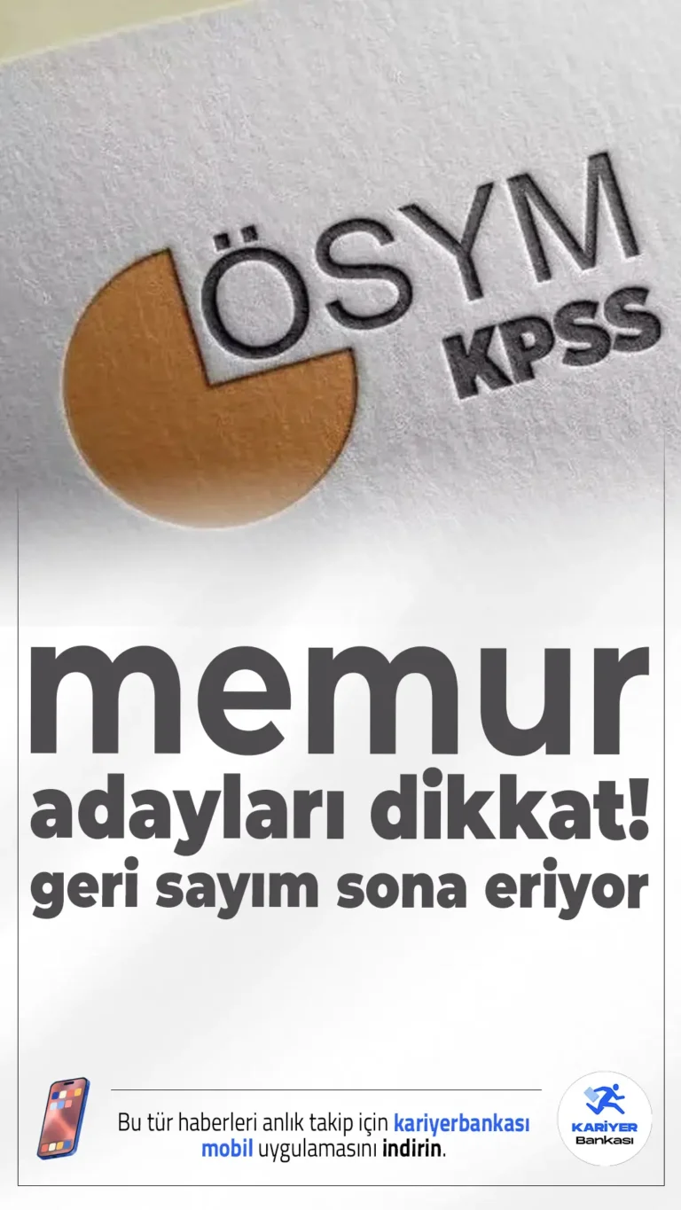 2025-KPSS A Grubu Alan Bilgisi Oturumları İçin Geri Sayım Başladı