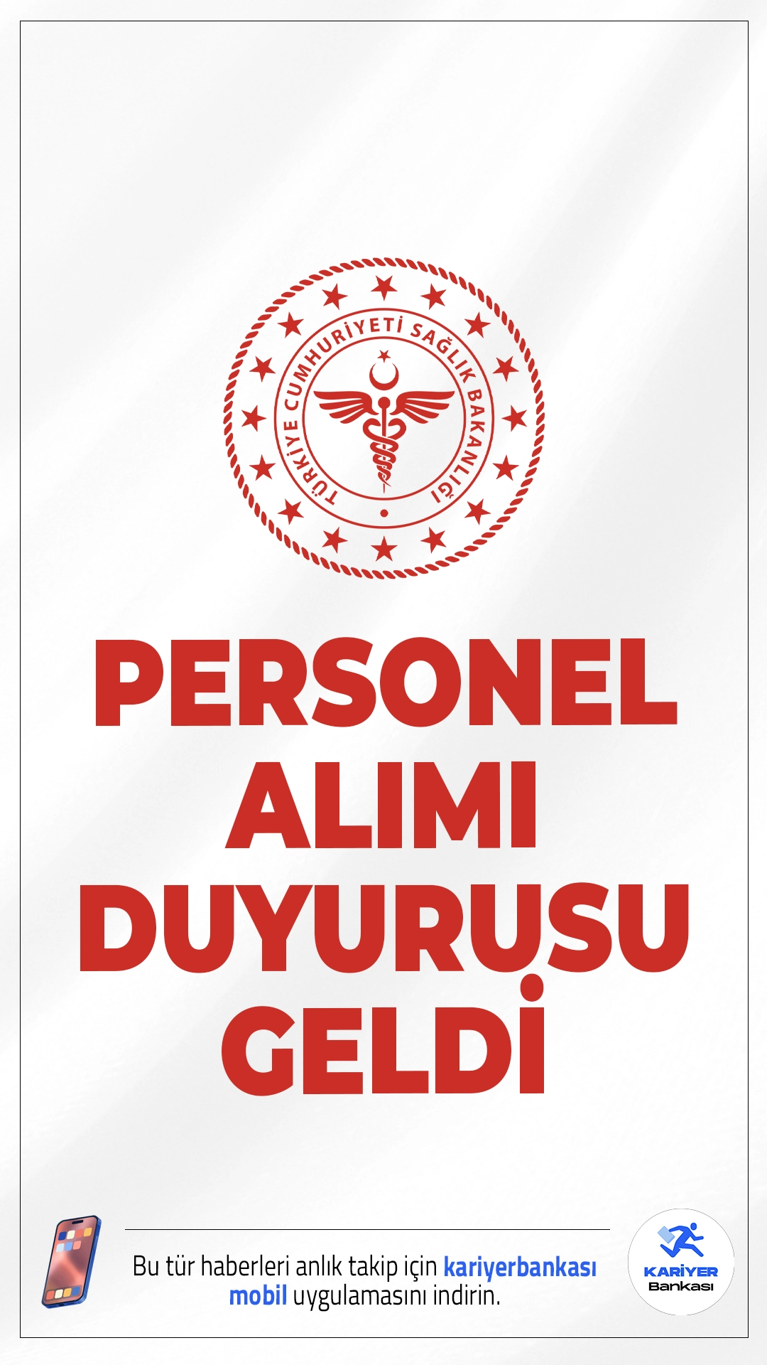 Sağlık Bakanlığı 480 Personel Alımı Yapacak (2828 Sayılı Kanun ile).Sağlık Bakanlığı, 2828 sayılı Sosyal Hizmetler Kanunu kapsamında toplamda 480 memur personel alımı gerçekleştirecek. 10 Eylül 2025 tarihinde yayımlanan kılavuz doğrultusunda, tercih işlemleri başlamış olup adaylar en geç 26 Eylül 2025 tarihine kadar tercihlerini gerçekleştirebilecek. Bu alımda KPSS şartı aranmıyor!