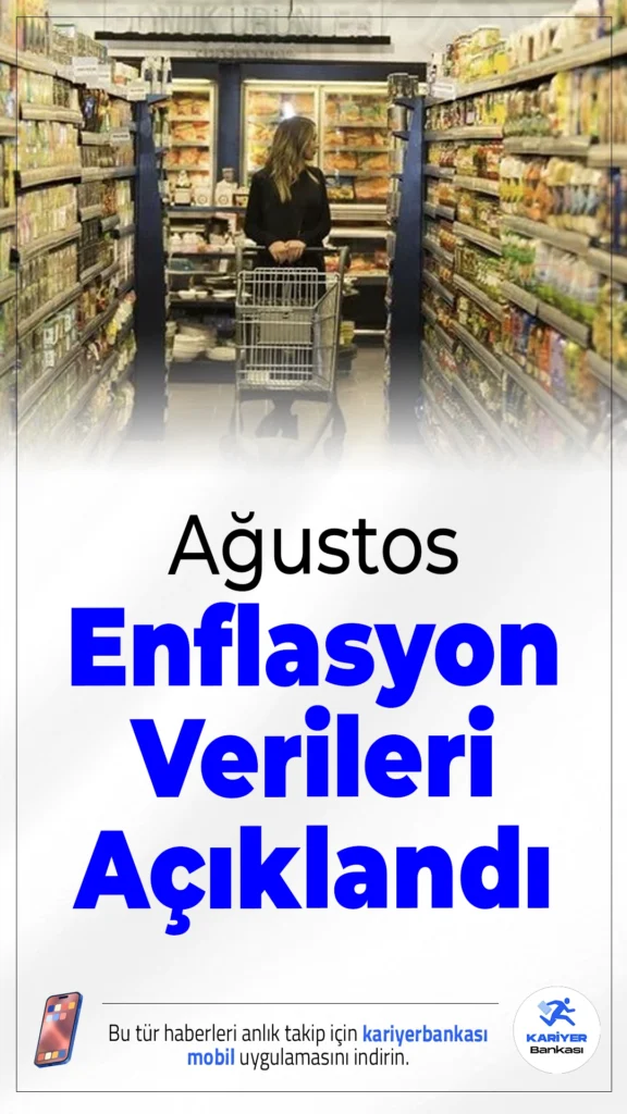 Ağustos Ayı Enflasyon Verileri Açıklandı.Ağustos 2025’te enflasyon aylık bazda yüzde 2,04 artarak yıllık yüzde 32,95’e yükseldi. TÜFE, ekonomist beklentilerini aşarken üretici fiyatlarında da dikkat çeken bir artış yaşandı.