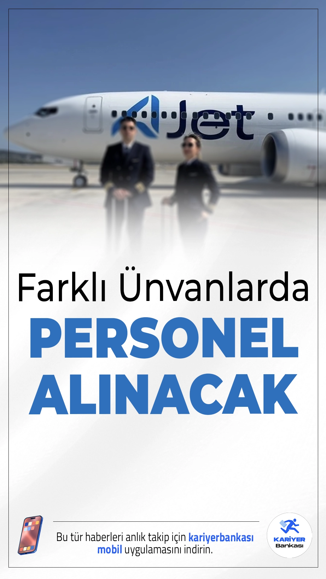 Ajet Farklı Ünvanlarda Personel Alımı Yapacak. İlgili alım duyurularına göre, AJet, havacılık ve teknoloji alanlarında kariyer yapmak isteyen profesyoneller için farklı ünvanlarda olmak üzere personel alımları yapılacak. Başvuru yapacak adayların belirtilen şartları dikkatle incelemesi gerekmektedir.