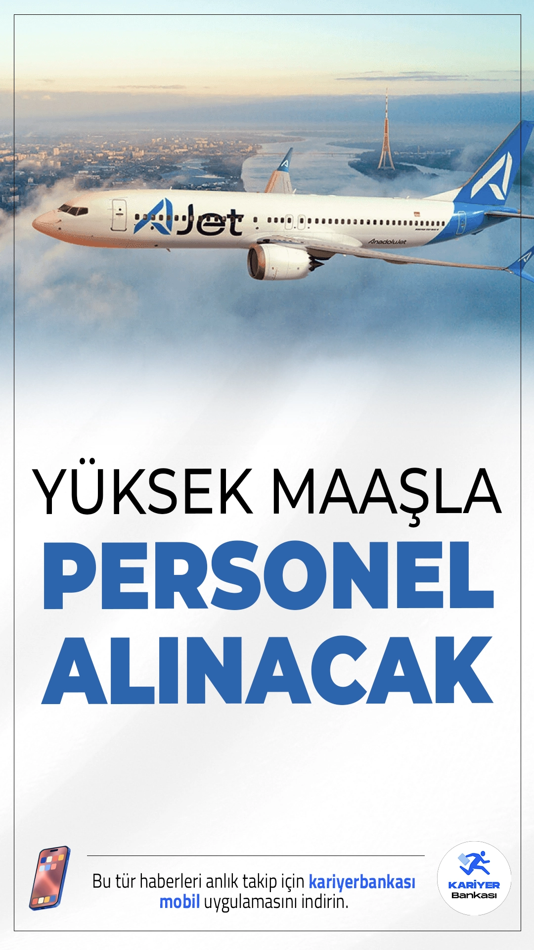 Ajet Personel Alımı Yapacak! İşte Şartlar ve Başvuru Sayfası.AJet, Teknik Başkanlık biriminde görevlendirilmek üzere uçak bakım, mühendislik ve filo yönetimi süreçlerinde en az 5 yıl deneyimli personel alımı yapacak. Başvurular internet üzerinden kabul ediliyor.