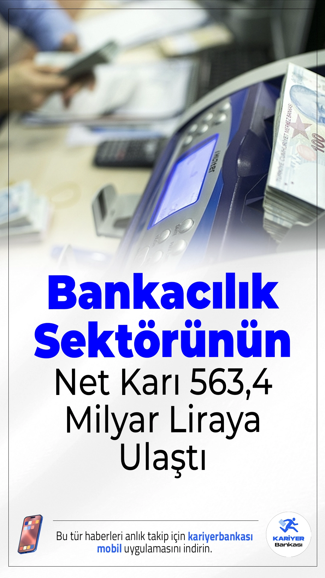 Bankacılık Sektörünün Net Karı 563,4 Milyar Liraya Ulaştı.Bankacılık Düzenleme ve Denetleme Kurumu (BDDK) verilerine göre, Türk bankacılık sektörünün ağustos sonu itibarıyla dönem net karı 563 milyar 401 milyon lira oldu.