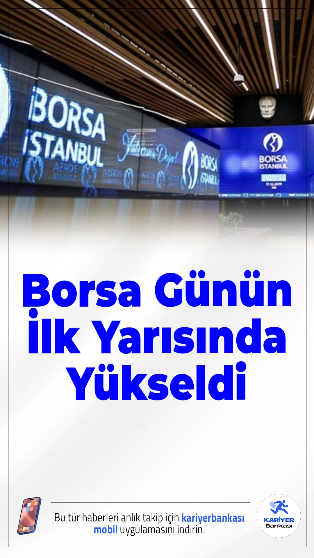 Borsa Günün İlk Yarısında Yükseldi.Borsa İstanbul, günün ilk yarısında pozitif seyrini sürdürerek 11 bin puanın üzerinde işlem gördü. Yatırımcılar küresel gelişmeleri yakından takip ediyor.