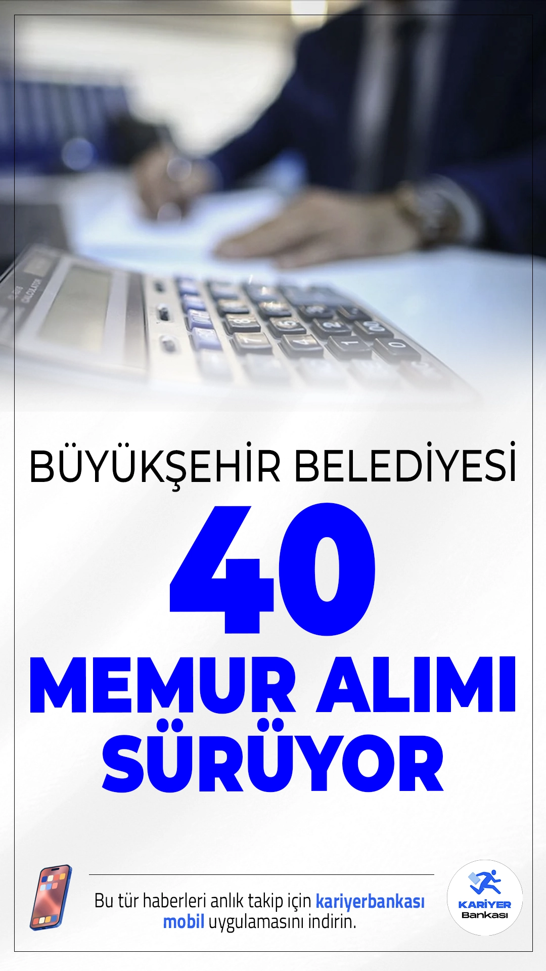 Şanlıurfa Büyükşehir Belediyesi 40 Memur Alımı Sürüyor.Şanlıurfa Büyükşehir Belediyesi memur alımı başvuruları devam ediyor. İlgili alım duyurusunda, Şanlıurfa Büyükşehir Belediyesine açıktan atama yoluyla yapılacak alımların, hem ön lisans hem de lisans mezunlarını kapsadığı aktarıldı.Başvurula 1 Ekim 2025 tarihinde sona erecek. İşte şartlar ve başvuru bilgileri..