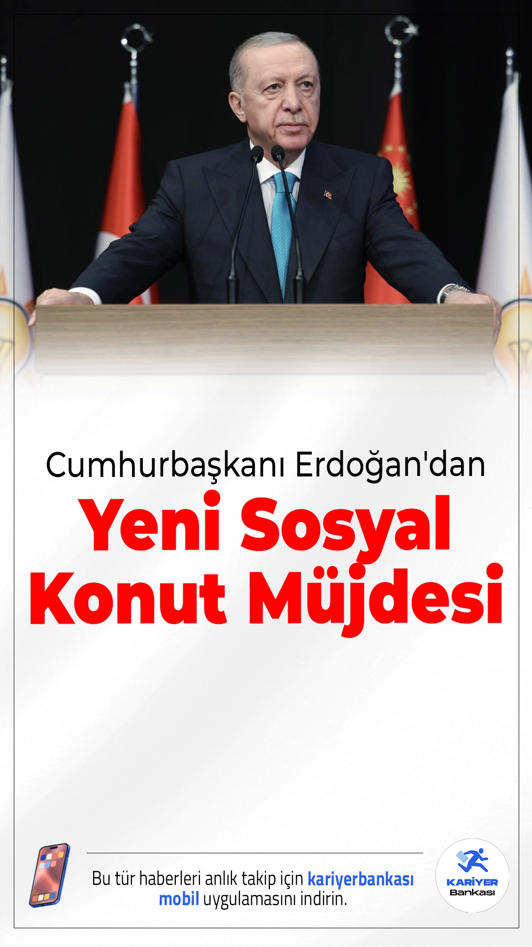 Cumhurbaşkanı Erdoğan'dan Yeni Sosyal Konut Müjdesi: Detaylar Ekim Ayında Açıklanacak.Dar gelirli vatandaşlar için hazırlanan yeni sosyal konut projesinin detayları Ekim ayında kamuoyuyla paylaşılacak.
