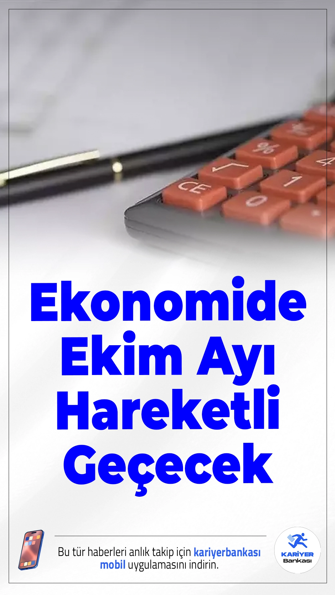 Ekonomide Ekim Ayı Hareketli Geçecek.Ekim ayında Türkiye ekonomisi için kritik gelişmeler yaşanacak. İhracat, enflasyon ve sanayi üretimi verileri ile Merkez Bankası’nın faiz kararı, piyasaların odağında olacak.