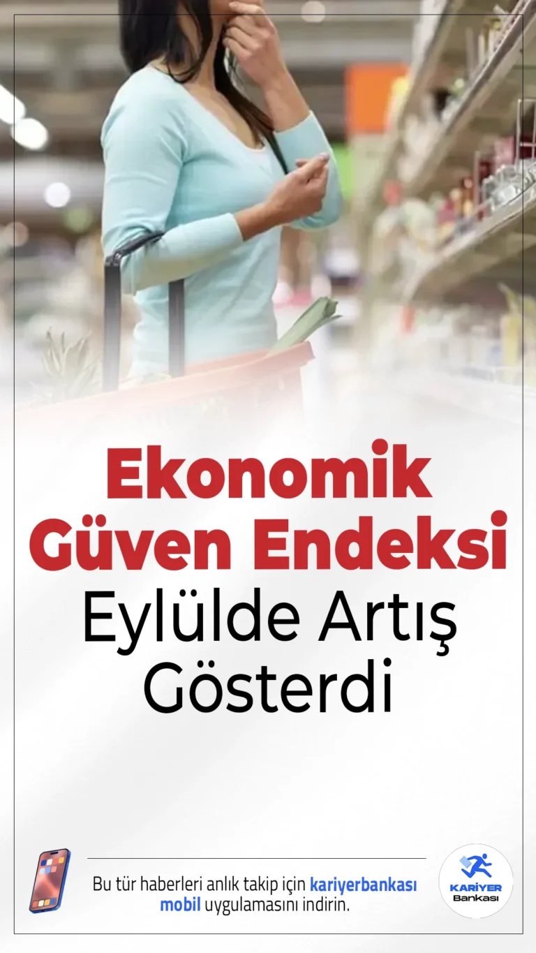 Ekonomik Güven Endeksi Eylülde Artış Gösterdi.Ekonomik güven endeksi, eylül ayında bir önceki aya göre yüzde 0,1 artarak 98 puana yükseldi. Endekste inşaat sektörü öne çıktı.