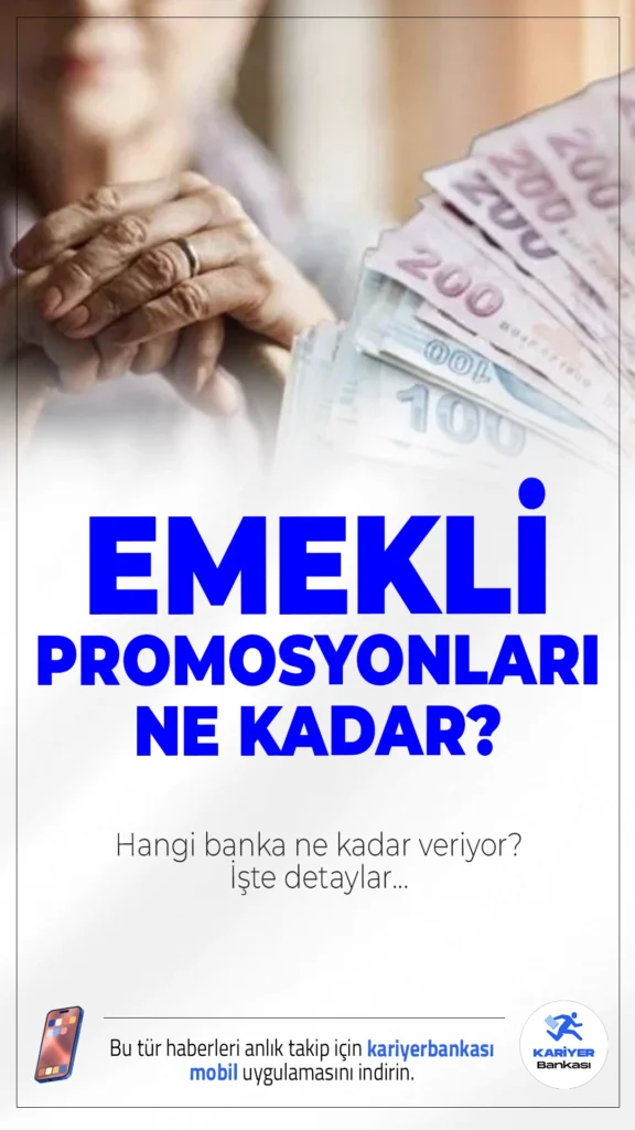 Eylül 2025 Emekli Promosyonları Güncellendi.Eylül ayıyla birlikte emekli promosyon tutarları yeniden belirlendi. Özel bankalarda ödemeler 25 bin TL’ye kadar çıkarken, kamu bankalarında promosyonlar 5.000 TL ile 12.000 TL arasında değişiyor.
