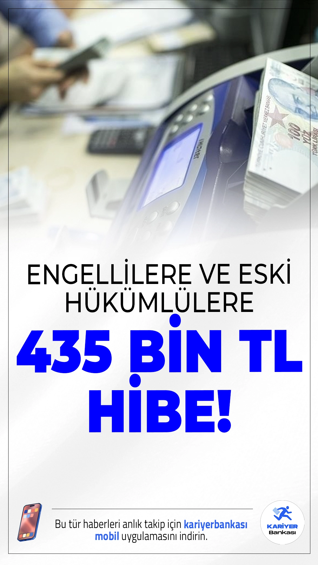 Engelli ve Eski Hükümlülere 435 Bin TL Hibe.Engelli ve eski hükümlülere kendi işlerini kurmaları için 435 bin TL hibe desteği verilecek. Başvurular e-Devlet üzerinden başladı.