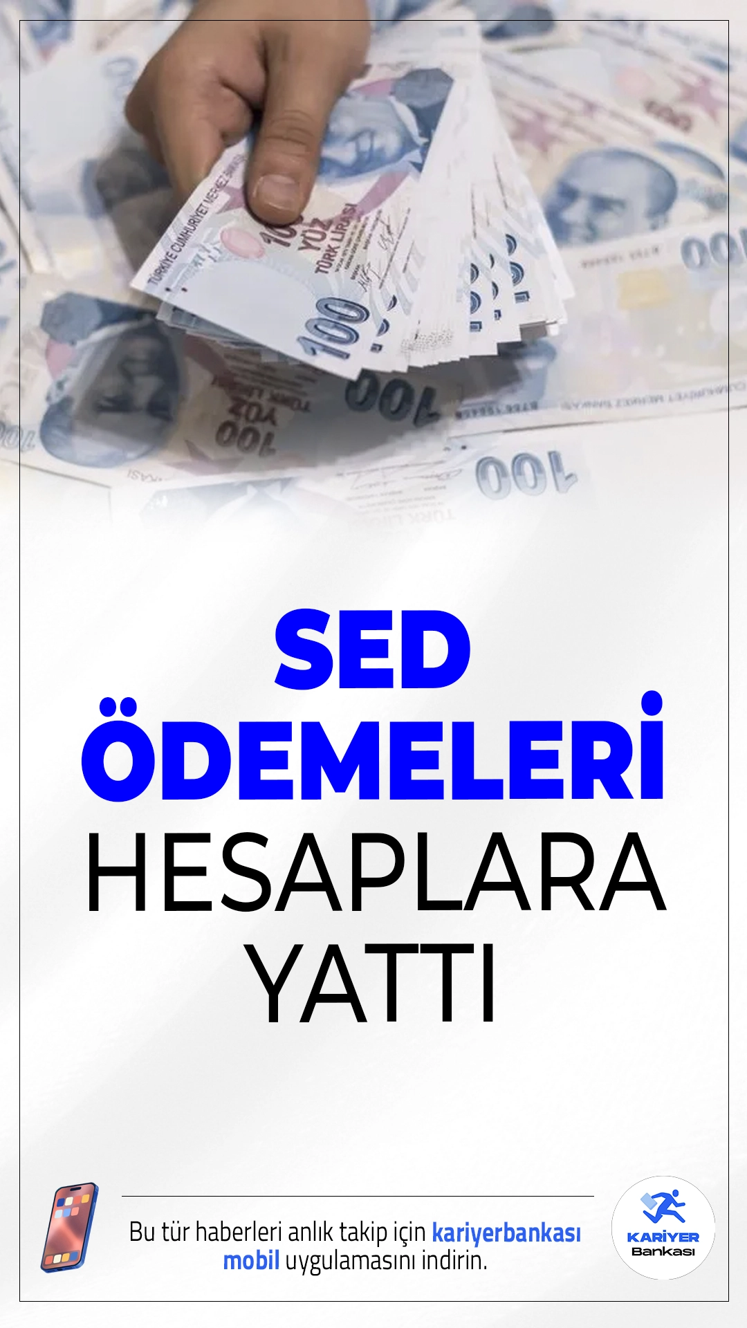 Eylül Ayı SED Ödemeleri Hesaplara Yatırıldı.Aile ve Sosyal Hizmetler Bakanlığı, Eylül ayına ilişkin 1 milyar 433 milyon TL tutarındaki Sosyal ve Ekonomik Destek (SED) ödemelerini hak sahiplerinin hesaplarına aktardı.