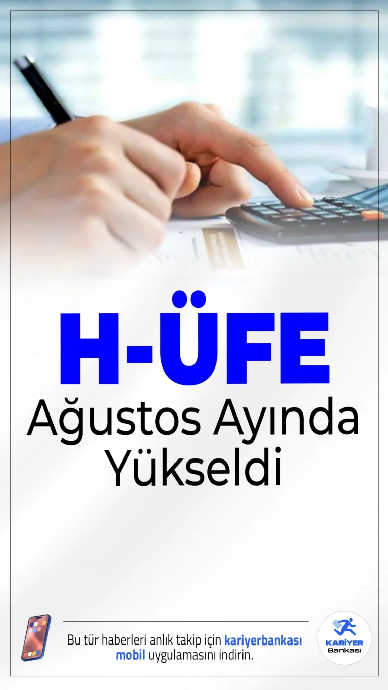 Hizmet Üretici Fiyat Endeksi Ağustos Ayında Yükseldi.H-ÜFE, ağustosta aylık yüzde 2,47, yıllık yüzde 36,16 oranında artış gösterdi. En yüksek artış gayrimenkul hizmetlerinde kaydedildi.